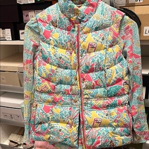 Classic Lily Pulitzer Limited Edition Puffer Vest and matching tshirt